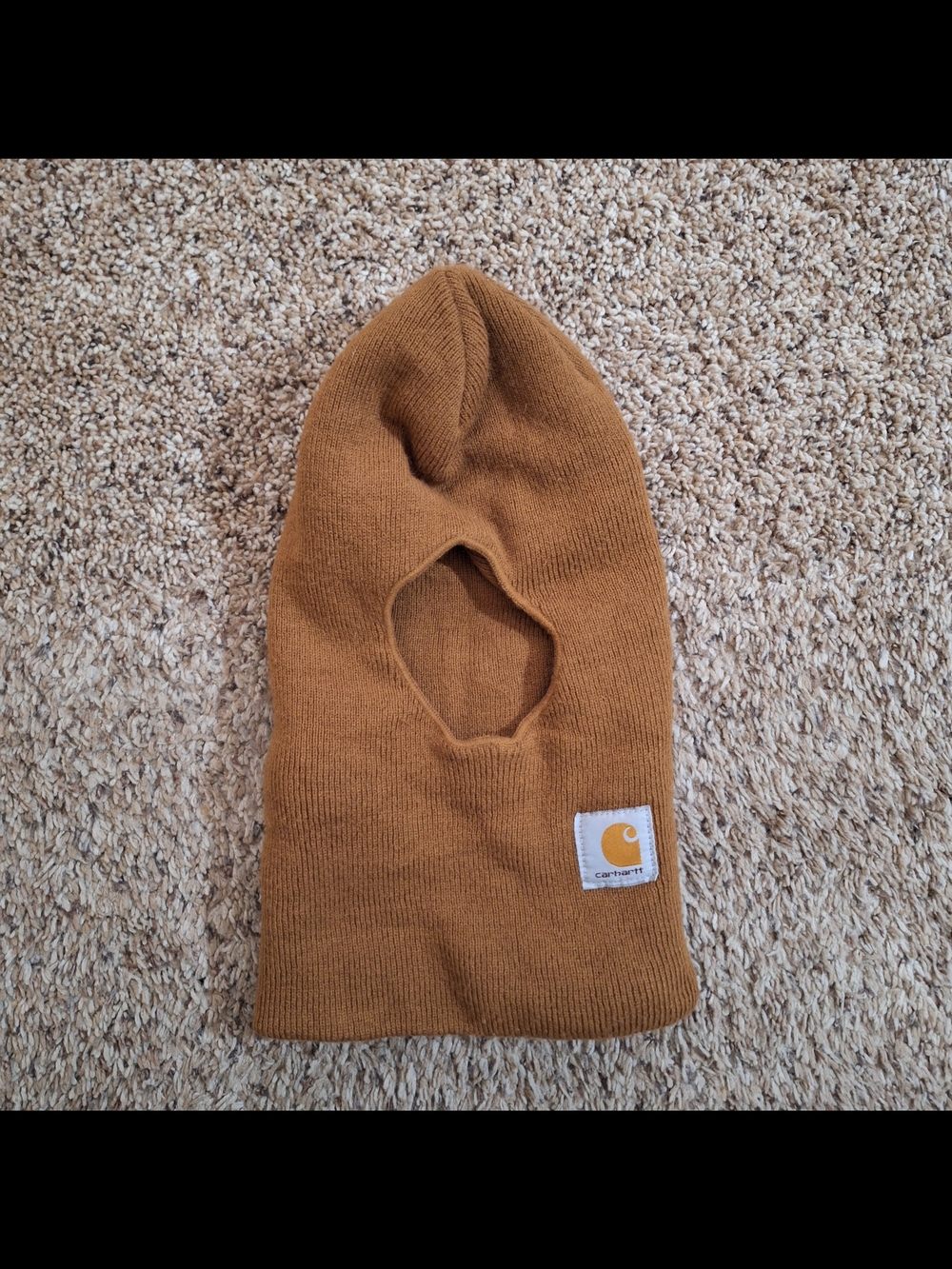 Carhartt Brown Knit Insulated Balaclava Face Mask Beanie One Size